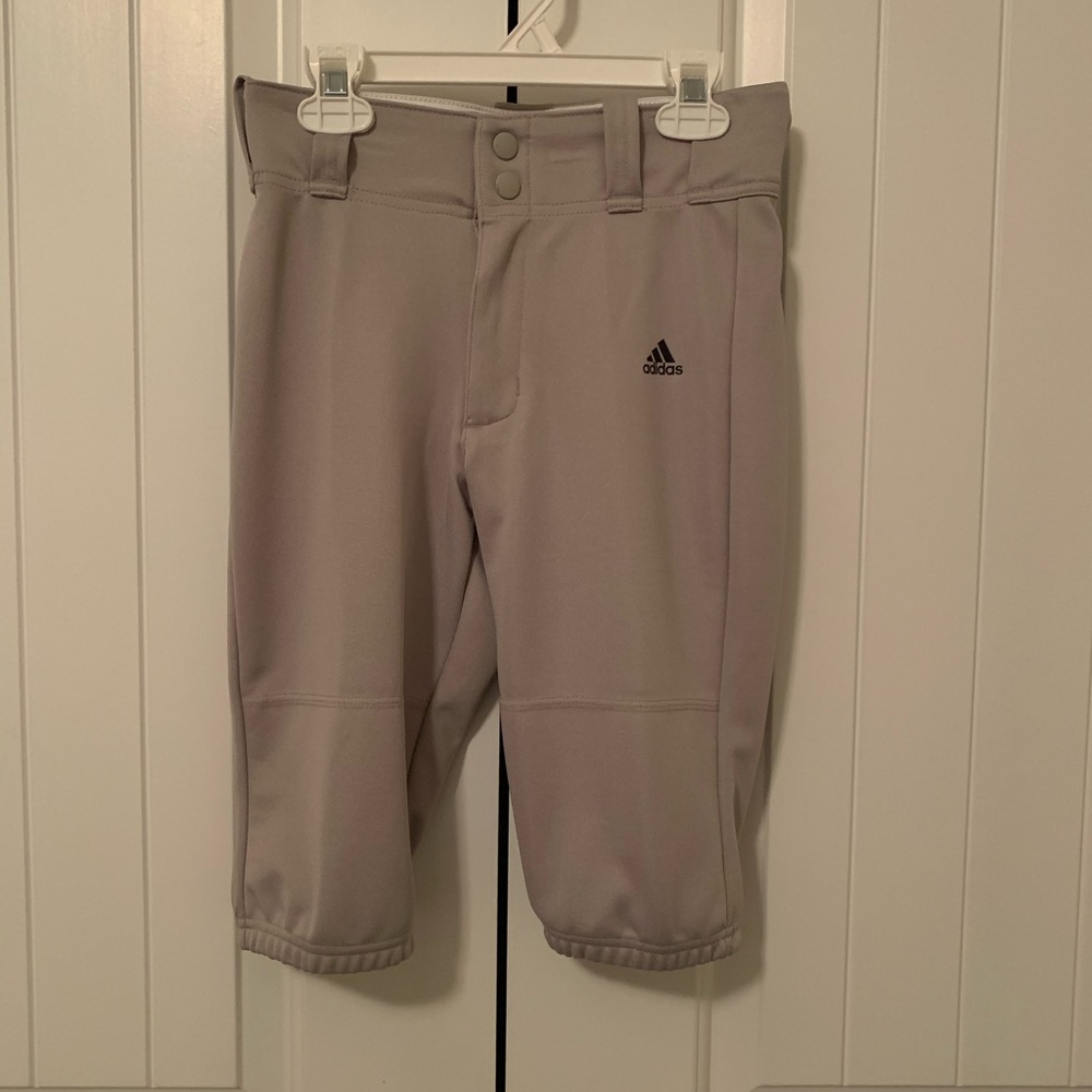 Adidas Boys Knicker Baseball Pant - Grey
